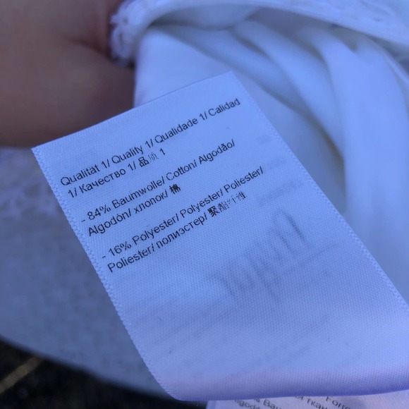 Escada Lace White Dress Fitted Bodice A Line US 8 - Picture 12 of 15